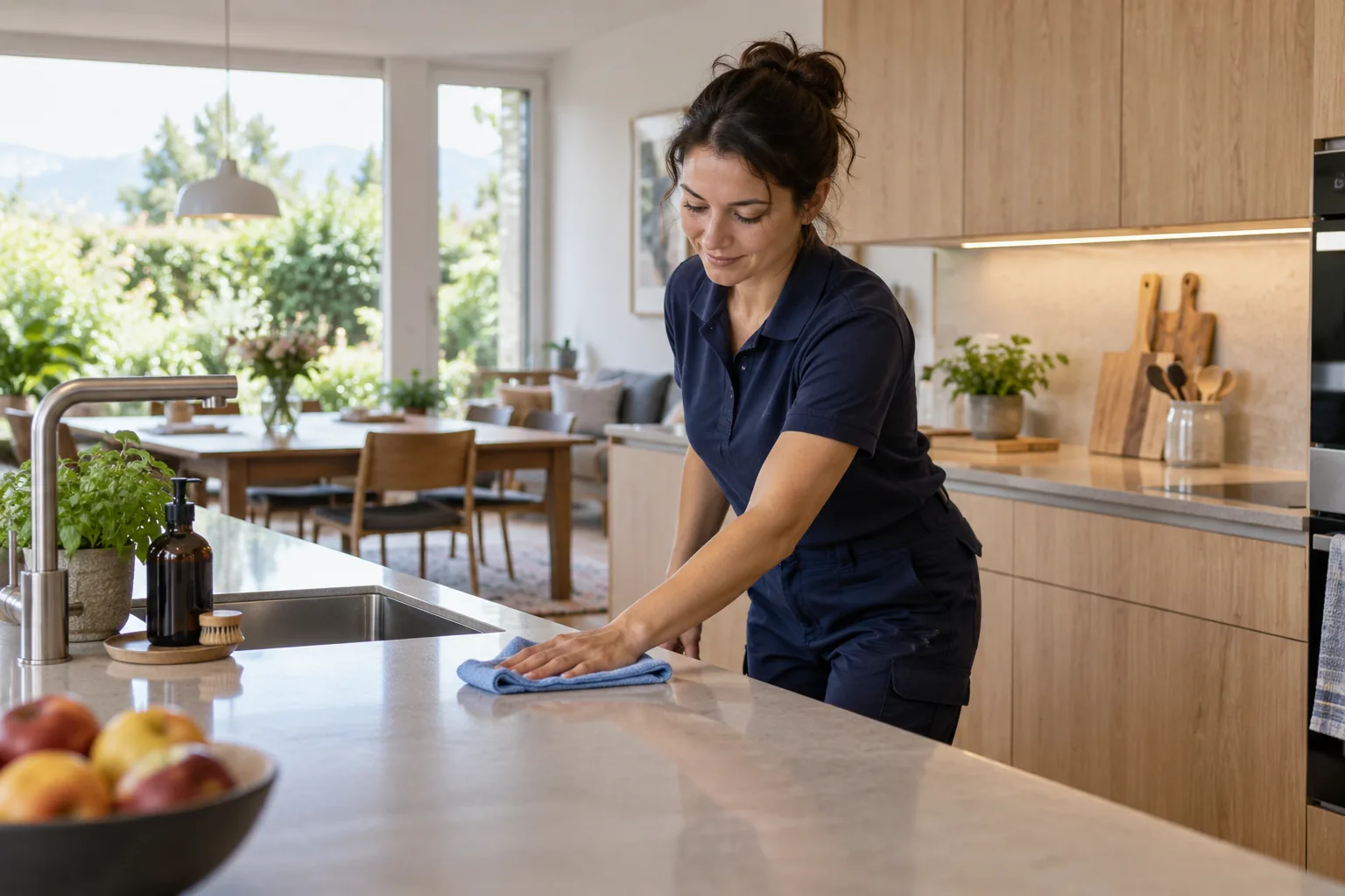 Reinigung eines privaten Wohnraums